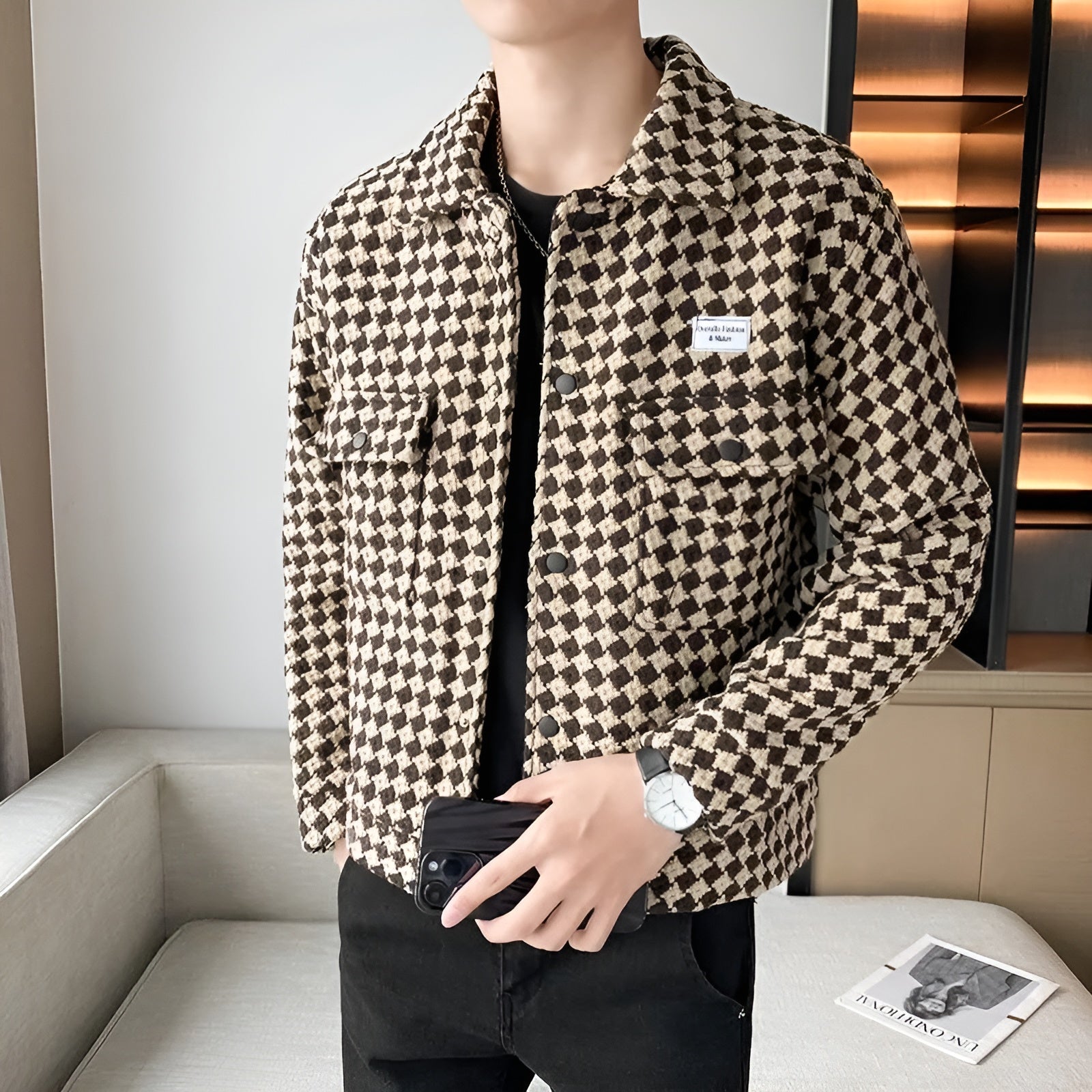 Giovanni Russo Elegant Tweed Jacket