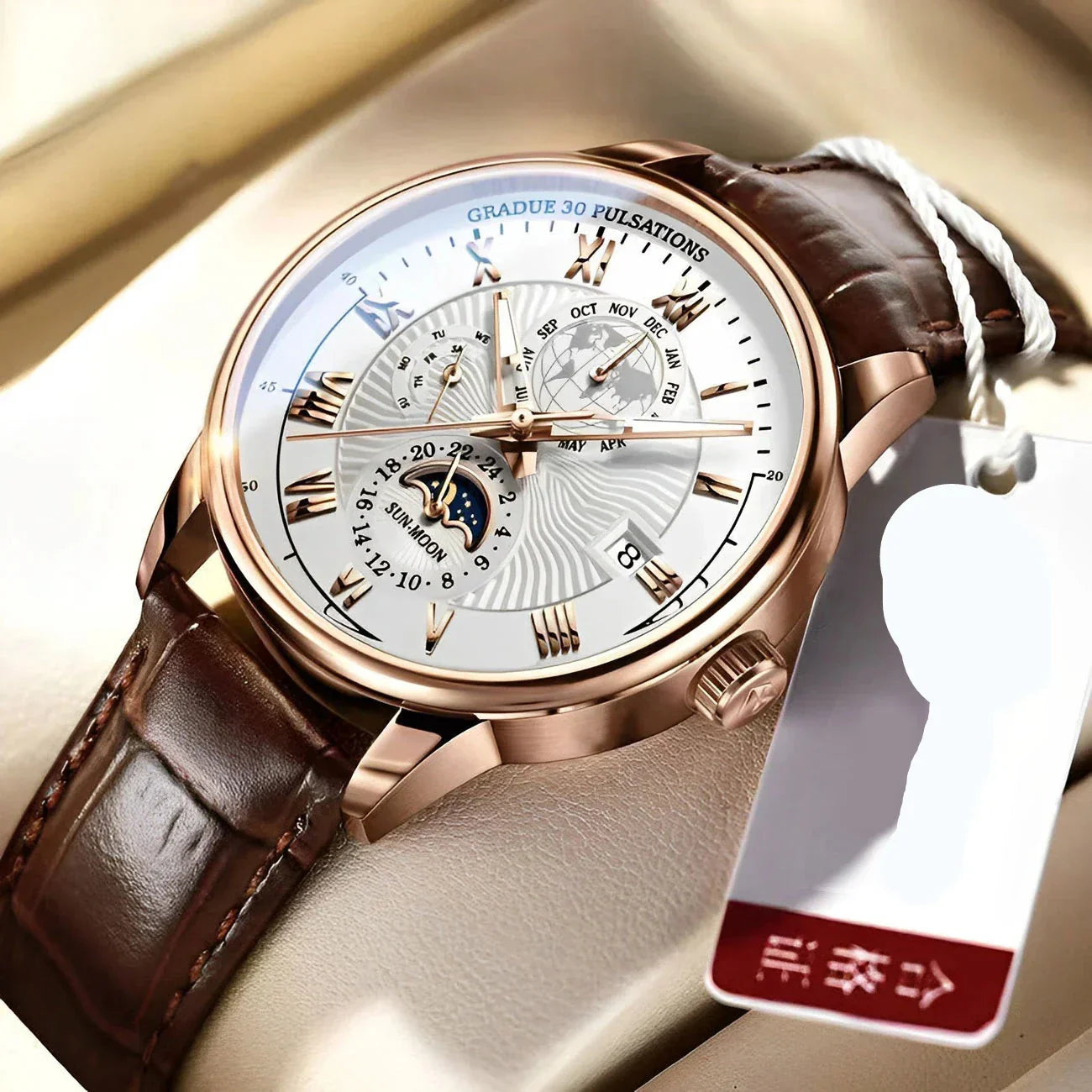 Elegant luxury sports watch for a sophisticated sporty style