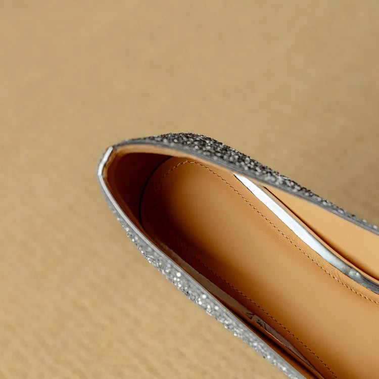 Gloria - Elegant Heels with Sparkles for a Dazzling Style