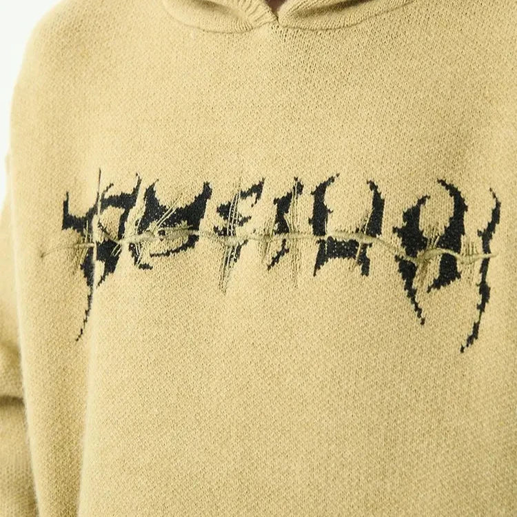 Anthracite moth print hoodie, trendy style and guaranteed comfort