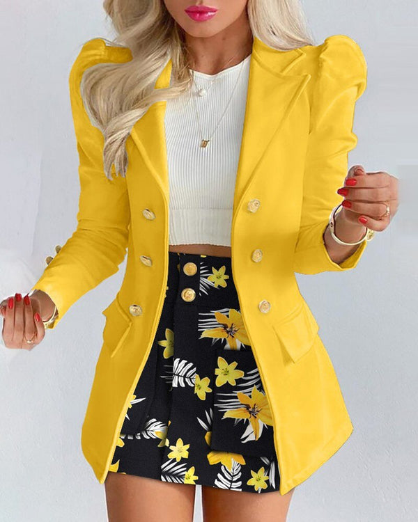Bella Women’s Elegant Blazer and Skirt Co-ord Set for a Stylish Look