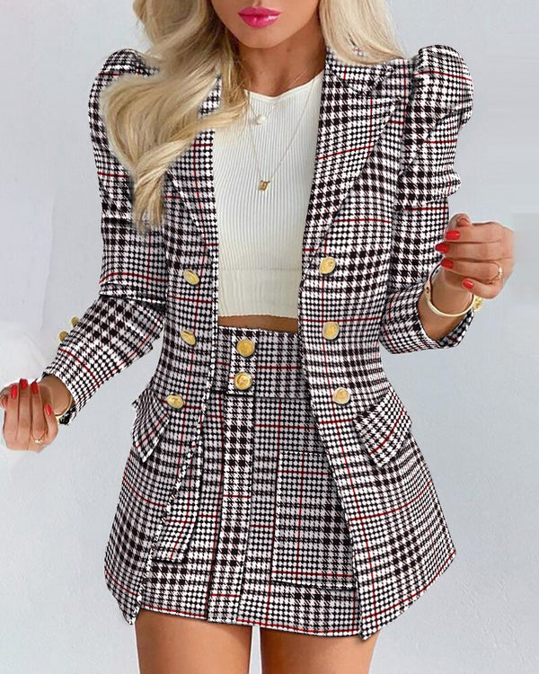 Bella Women’s Elegant Blazer and Skirt Co-ord Set for a Stylish Look