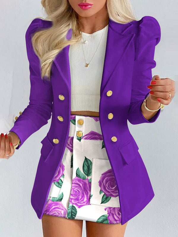Bella Women’s Elegant Blazer and Skirt Co-ord Set for a Stylish Look