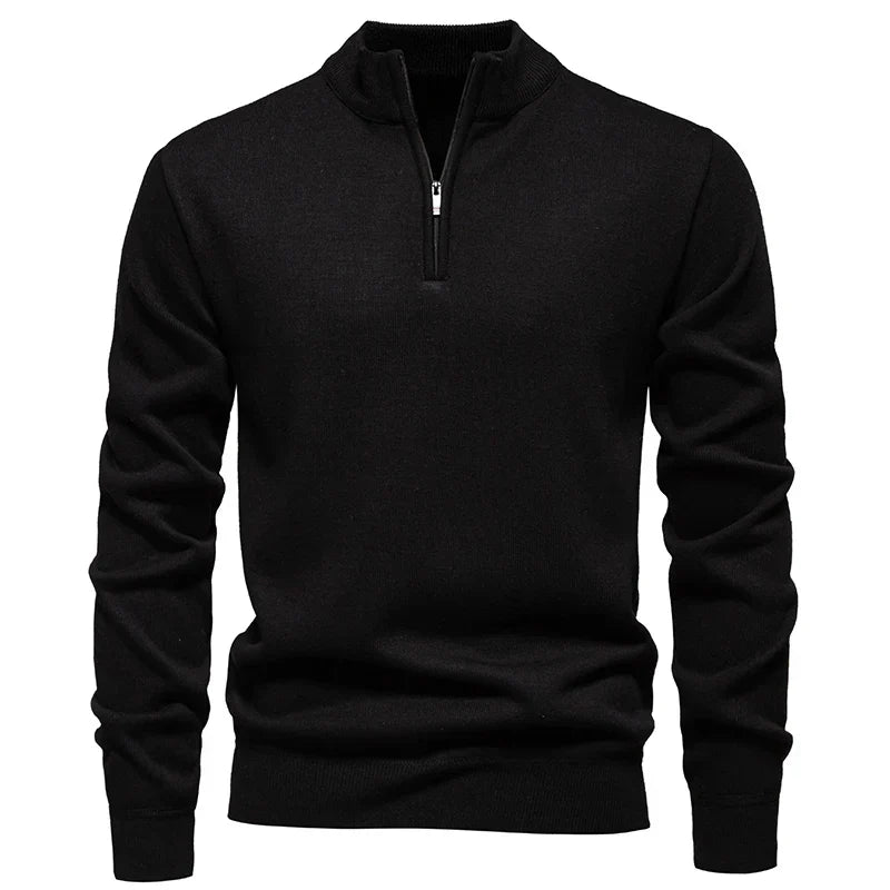 Calleron | Luxurious Elevated Quarter-Zip Sweater for Stylish Comfort