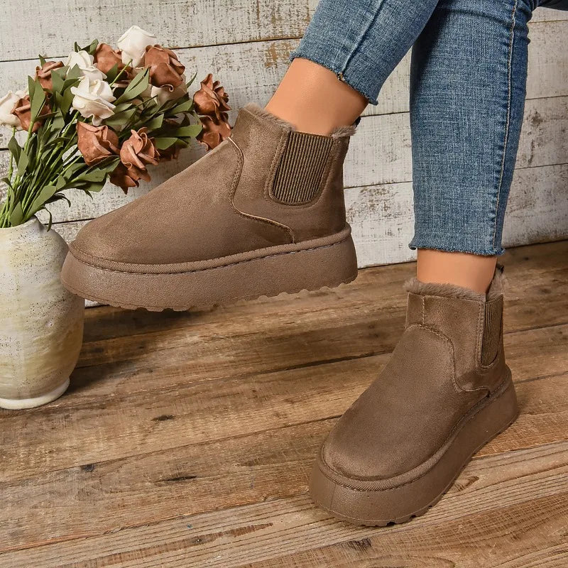 Snowluxe Women's Suede-Lined Ankle Boots for Stylish Comfort