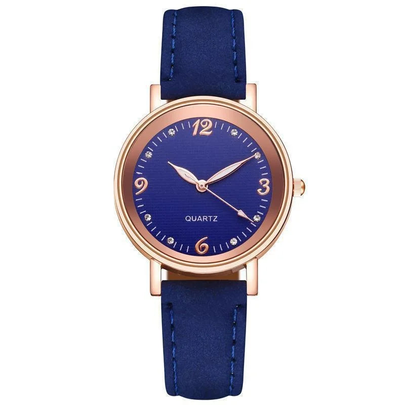 Watch with a leather strap
