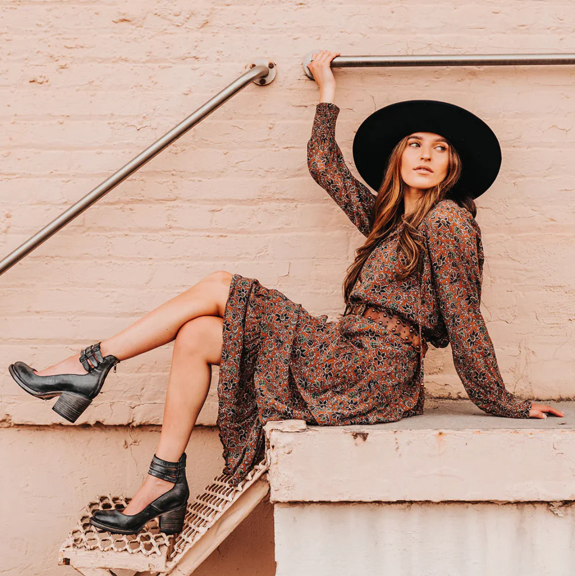 Zoey - Vintage Elegance Leather High Heeled Shoes