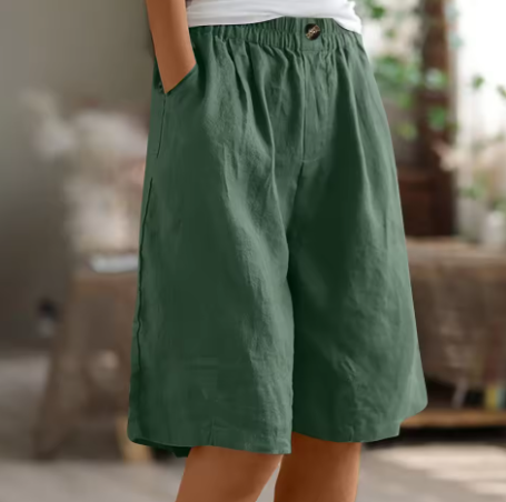 ZYLA - Linen Bermuda Shorts for Relaxed Comfort