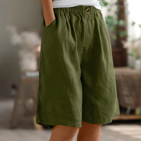 ZYLA - Linen Bermuda Shorts for Relaxed Comfort