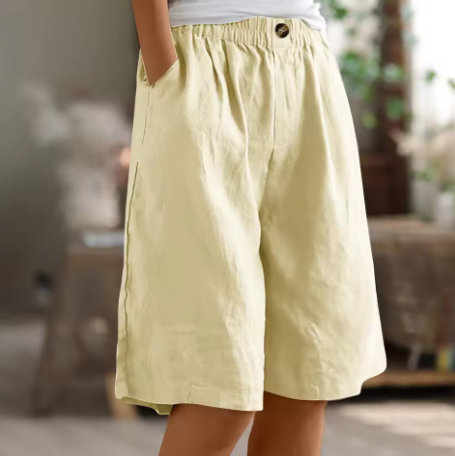 ZYLA - Linen Bermuda Shorts for Relaxed Comfort