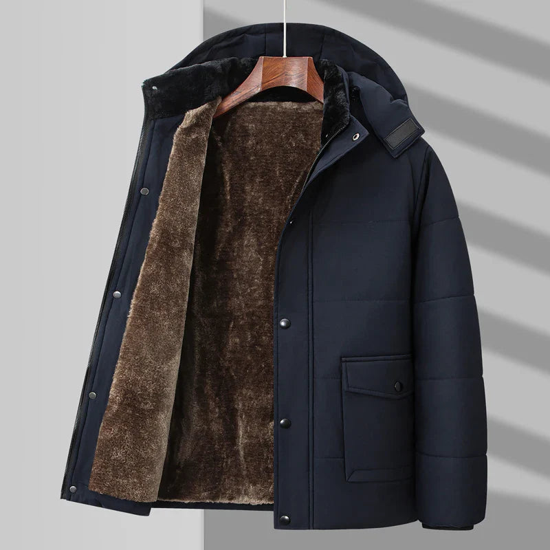Hudson Camouflage Fur-Lined Puffer for Stylish Warmth