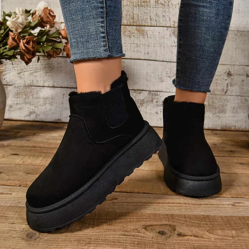 Snowluxe Women's Suede-Lined Ankle Boots for Stylish Comfort