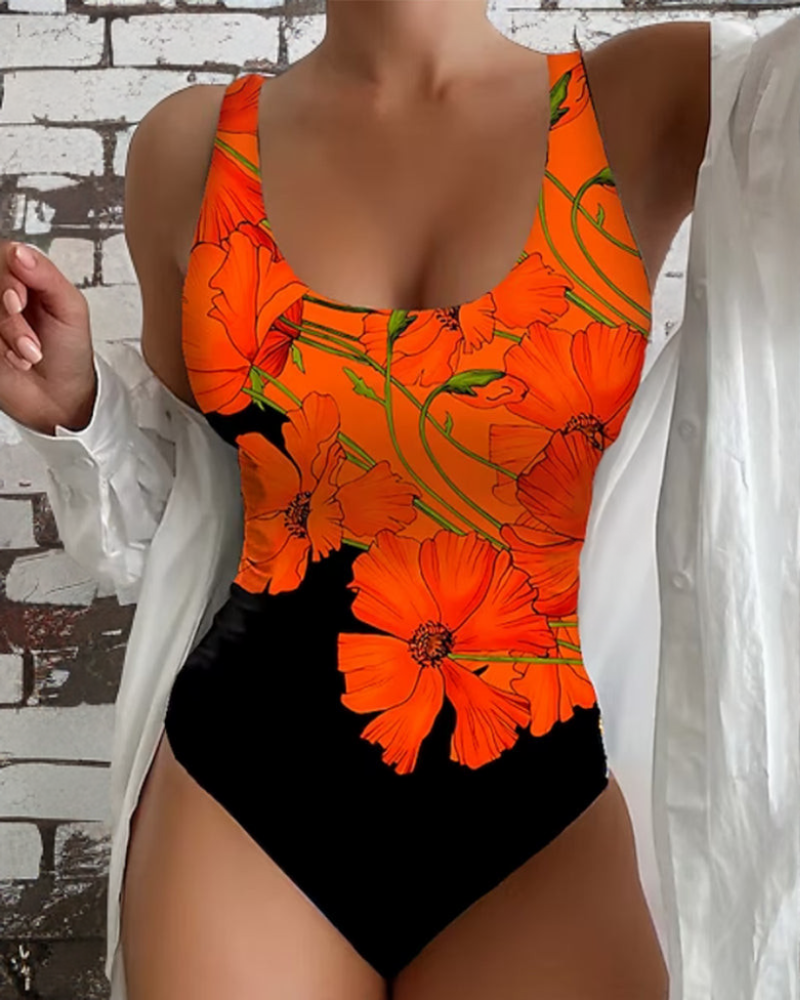 Elegant Floral One Piece