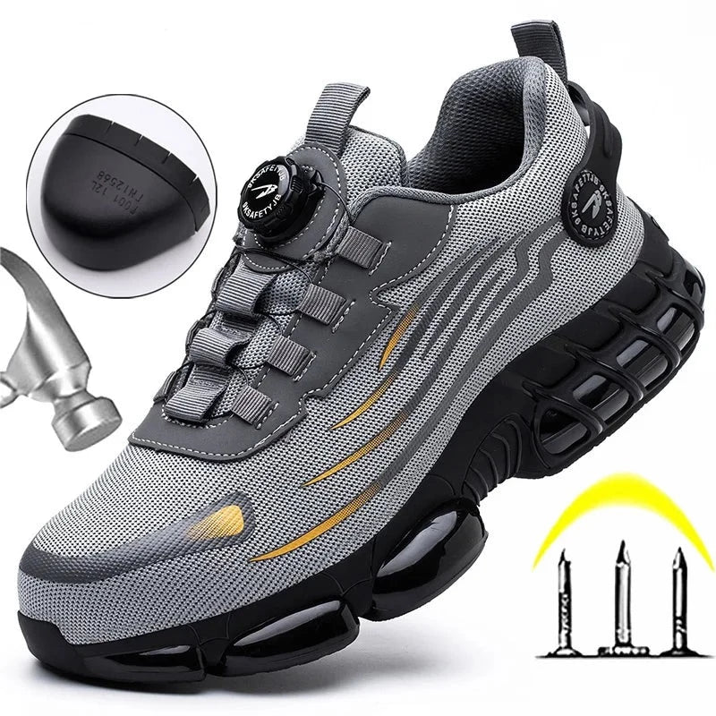Steel-toe safety shoes for men – Comfortable and slip-resistant for work