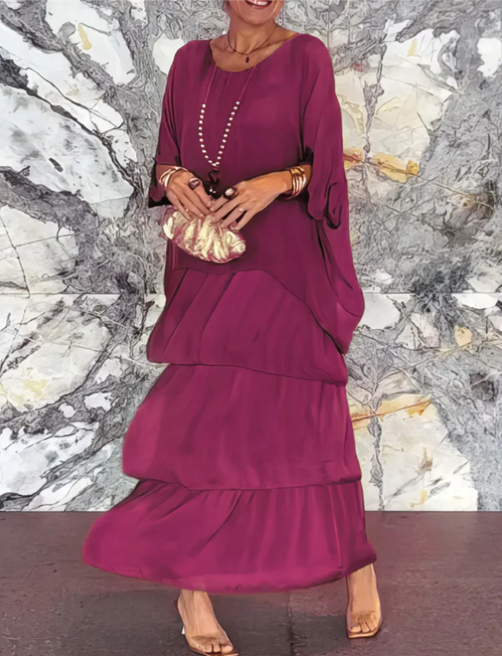 Caroline: Timeless, Elegant Flowing Maxi Dress