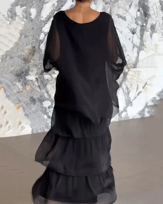 Caroline: Timeless, Elegant Flowing Maxi Dress