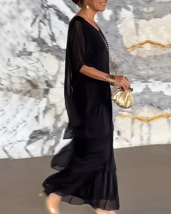 Caroline: Timeless, Elegant Flowing Maxi Dress