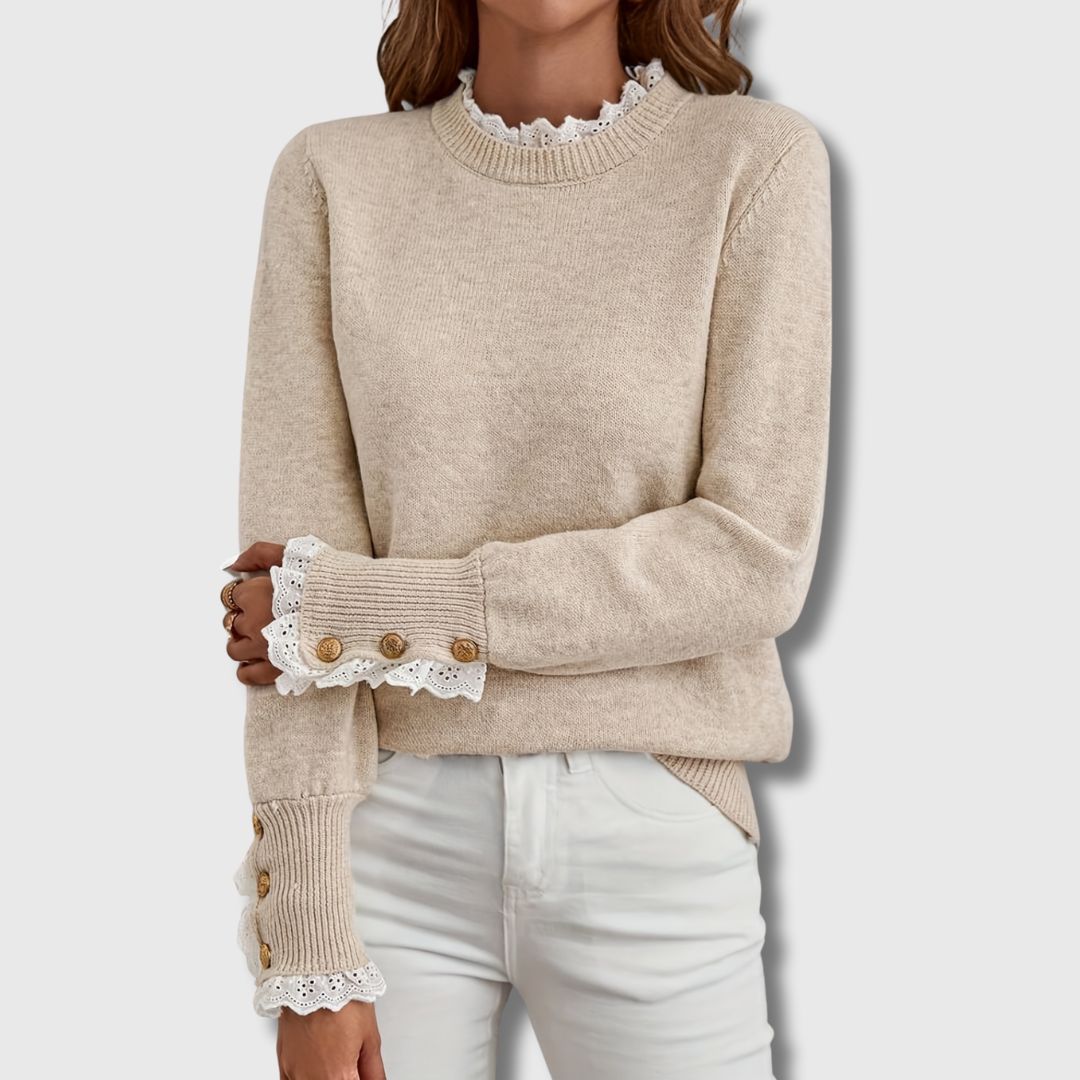 Sonia – Elegant Lace Detail Sweater