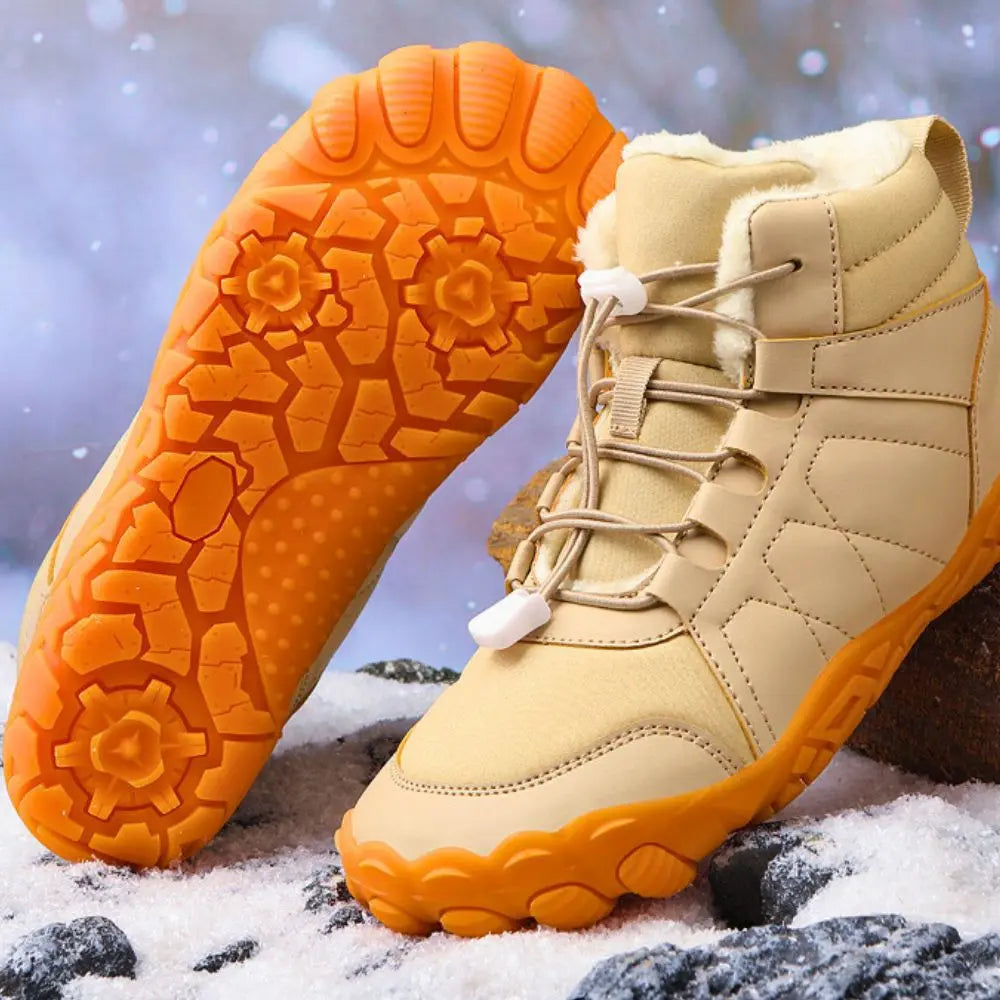 Relaxation and Safety: Comfortable Non-Slip Ankle Boots for Women, Ideal for Barefoot in Cold Weather