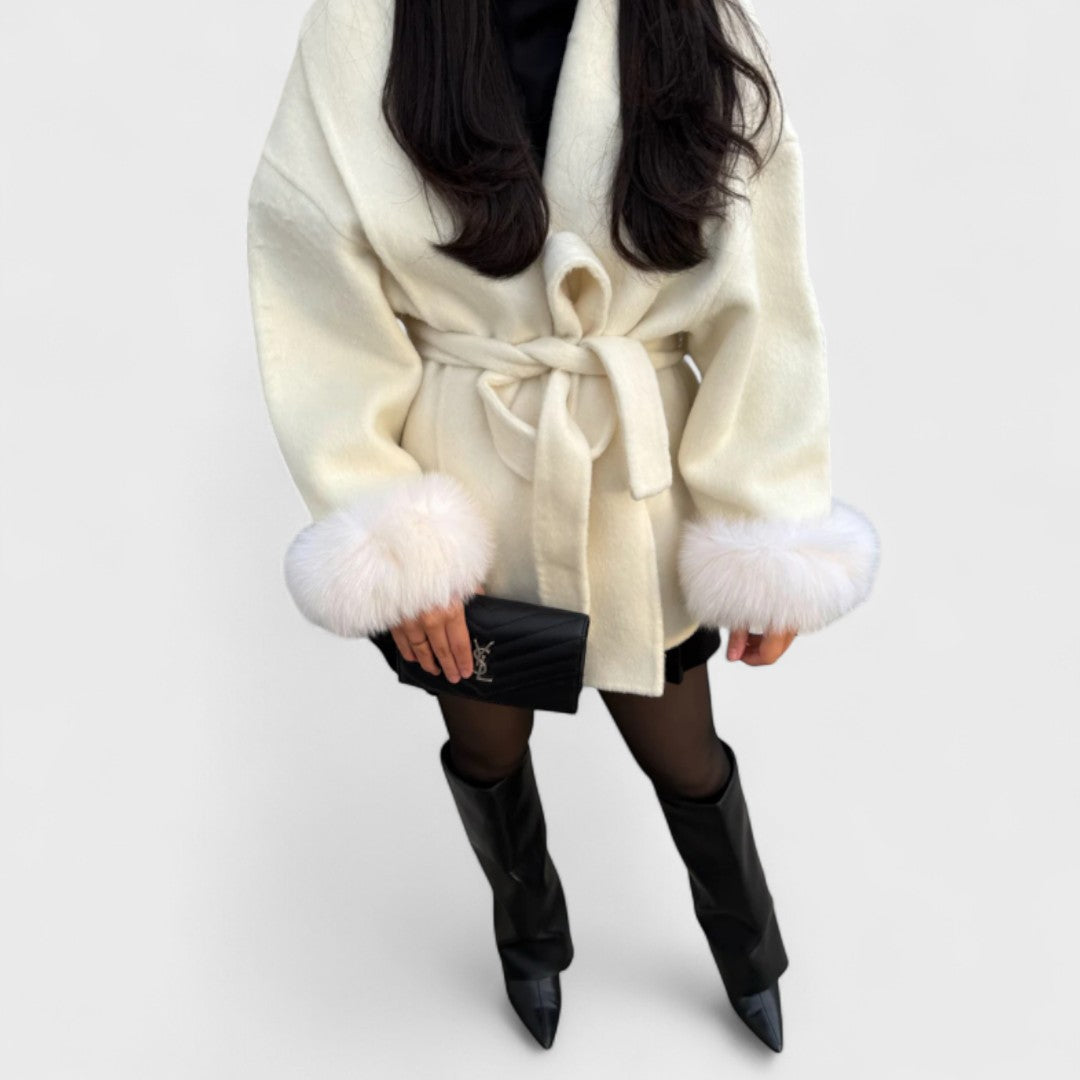 Emy – Timeless Elegance with Eco-Friendly Faux Fur Coat