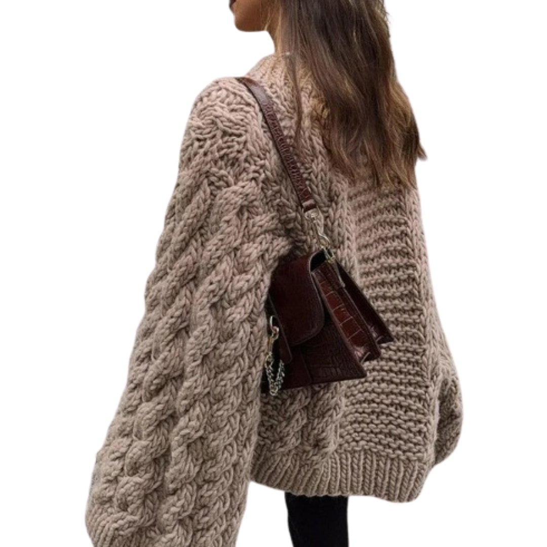 Cozy Casual Loose-Fit Knit Sweater - Perfect for Fall & Winter
