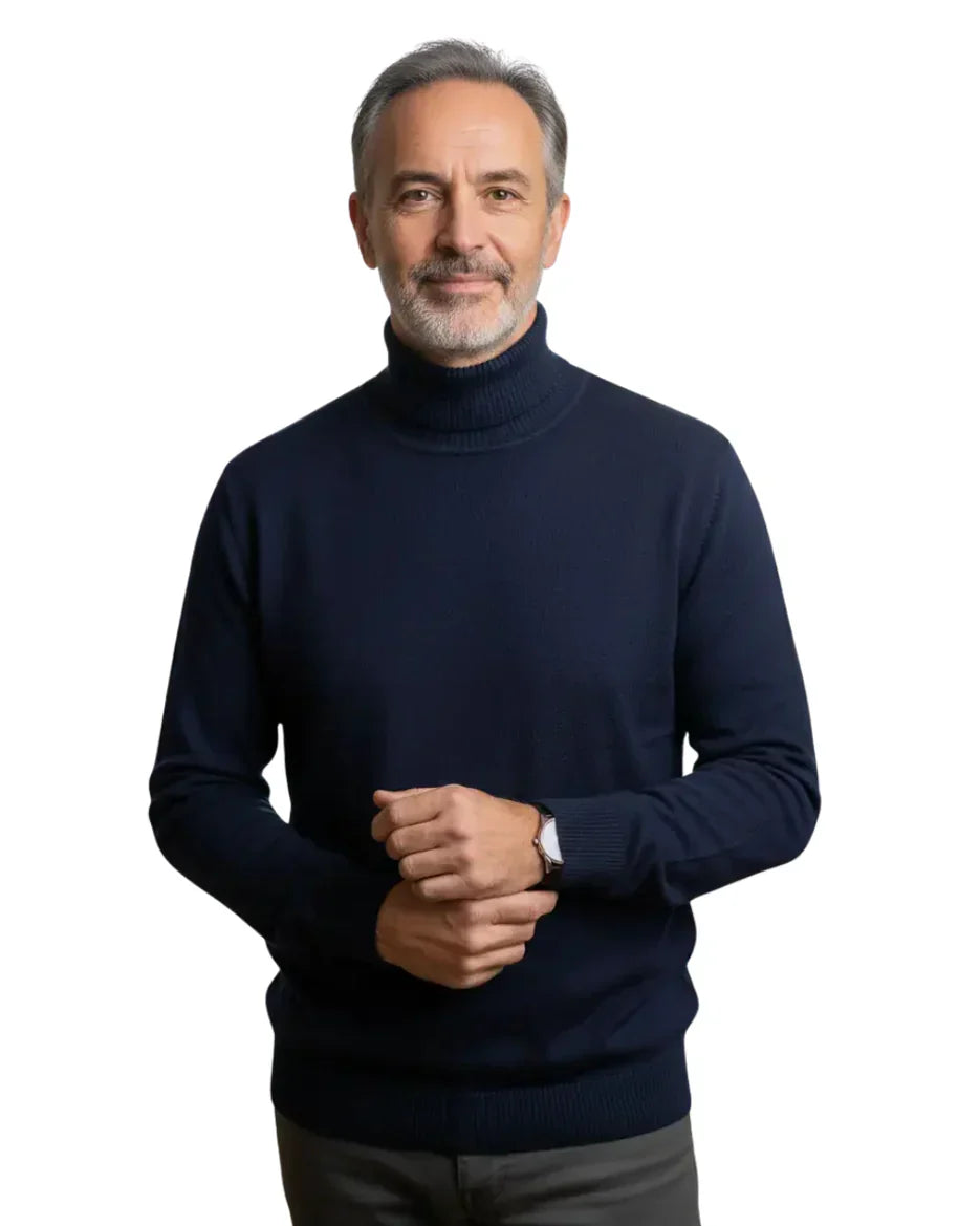 Monte Carlo Cashmere Turtleneck Sweater - Luxuriously Soft & Timeless