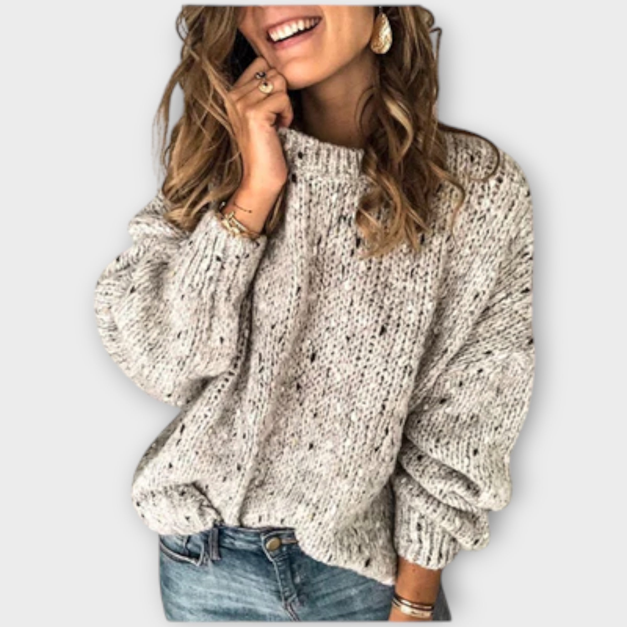 Linda - Modern Cozy Retro Knit Sweater
