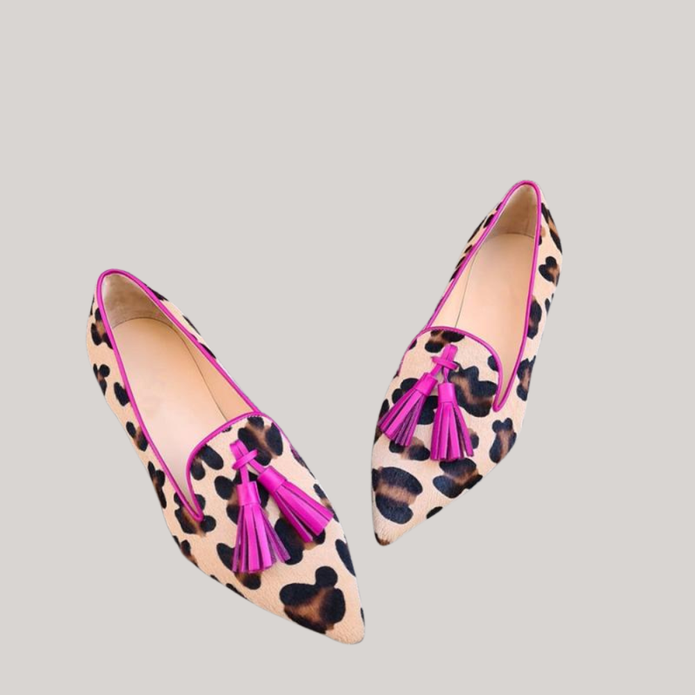 Chic Leopard-Print Loafers for Women