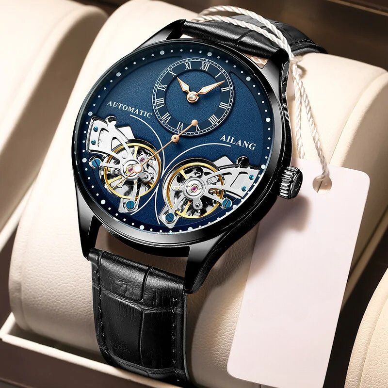 Luxury Double Tourbillon Luminous Mechanical Watch