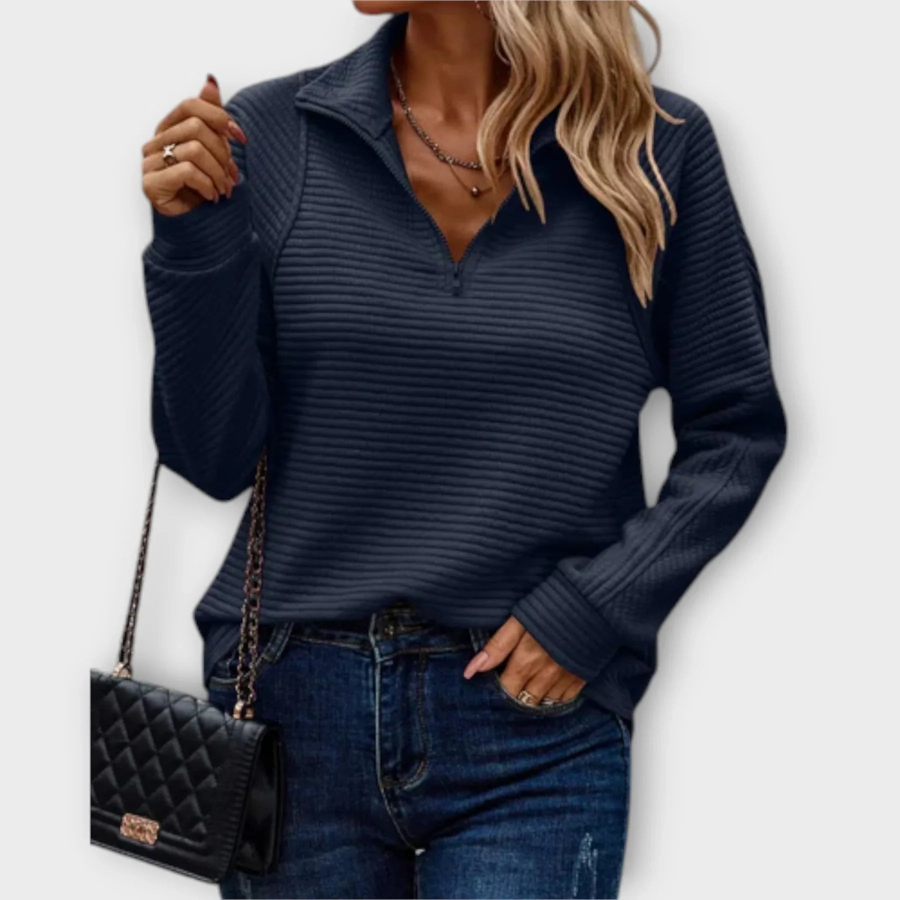 Seren – Elegant and Comfortable Half-Zip Pullover