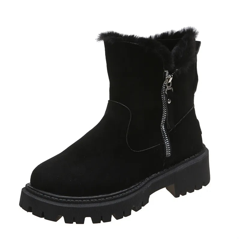 Women's Warm Velvet Winter Boots – Elegant and Cozy Comfort