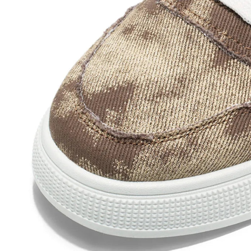 Men's Washed Denim Sneakers – Rugged Style and All-Day Comfort