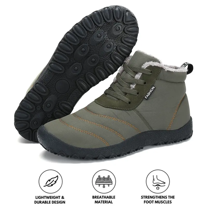 Gelanche Men's Waterproof Ankle Boots – Ultra Comfortable & Supportive Footwear