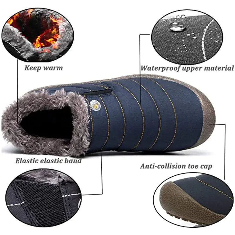 Waterproof ankle boots for women – Cozy & Stylish for winter adventures