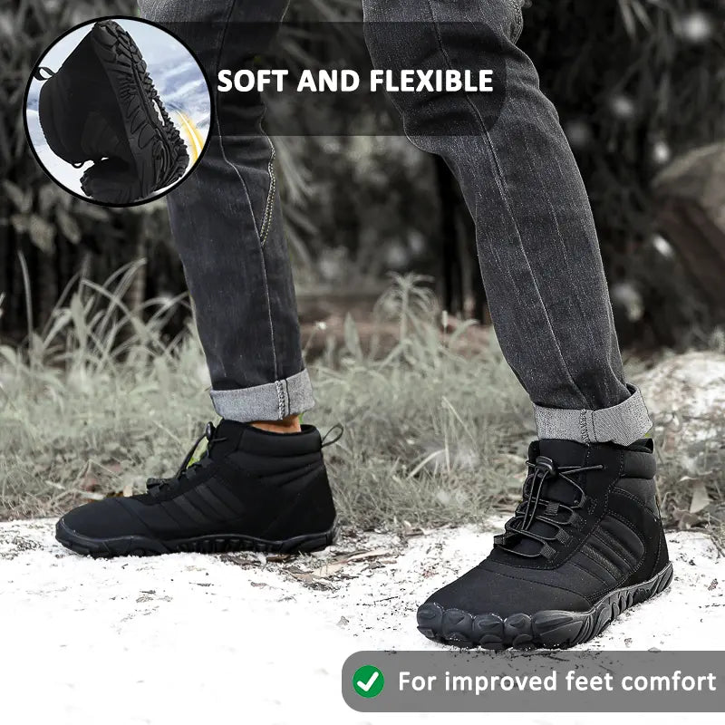 Men's Waterproof Sandals for Barefoot Walking – Comfort and Support in Winter Adventures