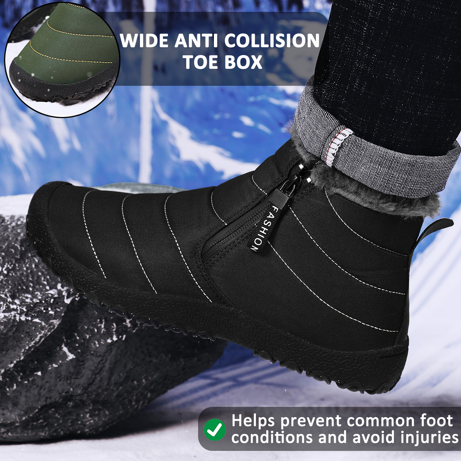 Unisex Waterproof Hiking Shoes - Comfort and Safety with Non-slip Sole