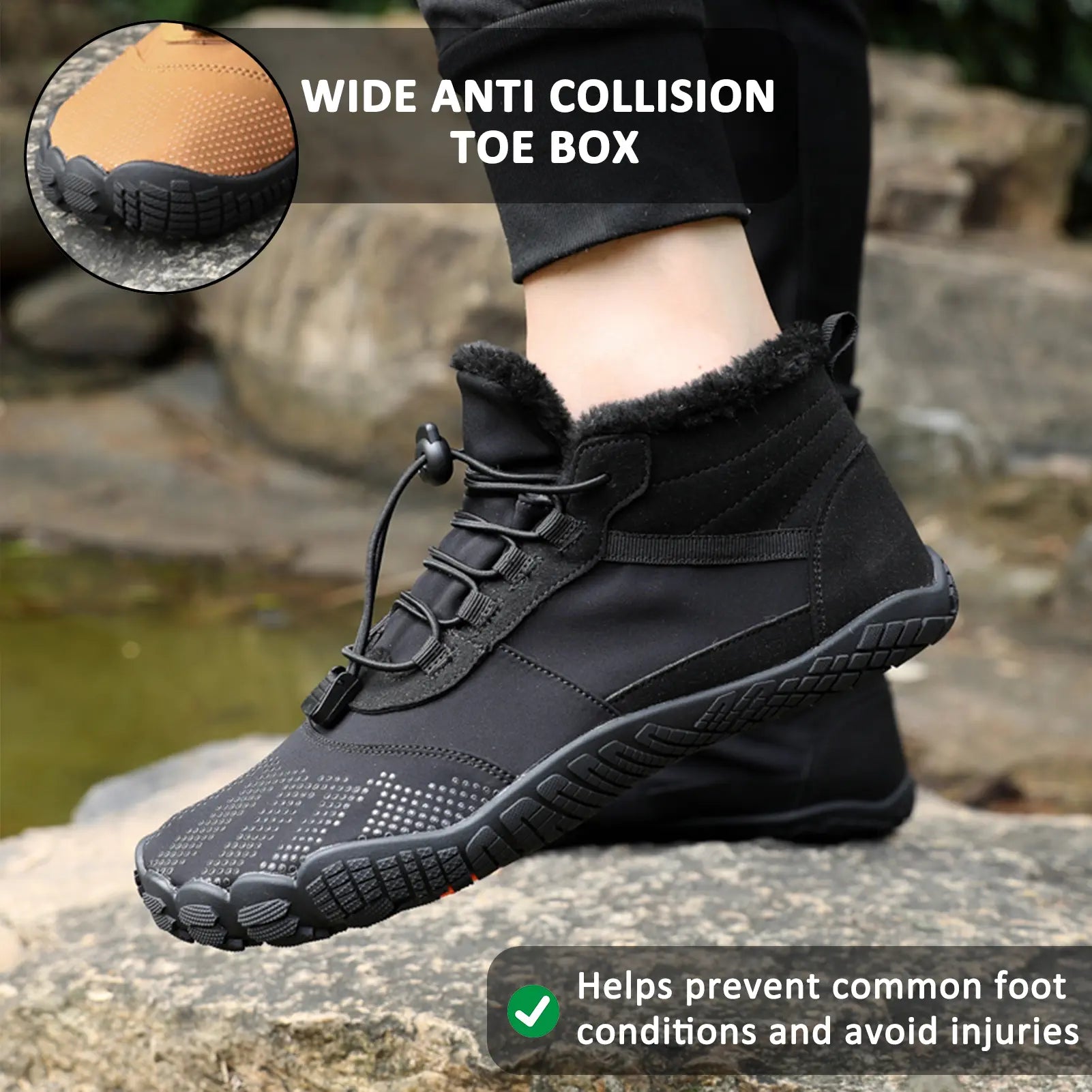 Men's Waterproof Hiking Shoes – Warm Comfort and Non-Slip