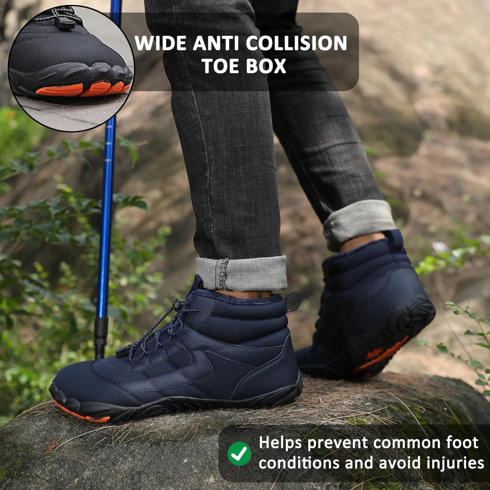 Unisex Waterproof Hiking Shoes – Warm and Thick Comfort