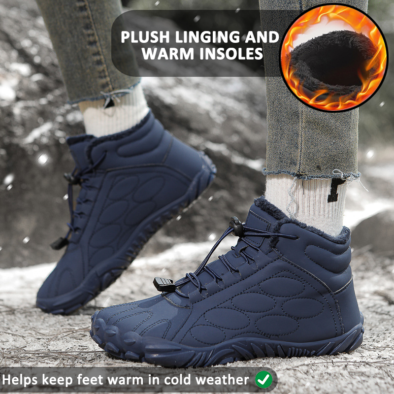 Mid-calf waterproof winter boots for men and women – comfort and support assured