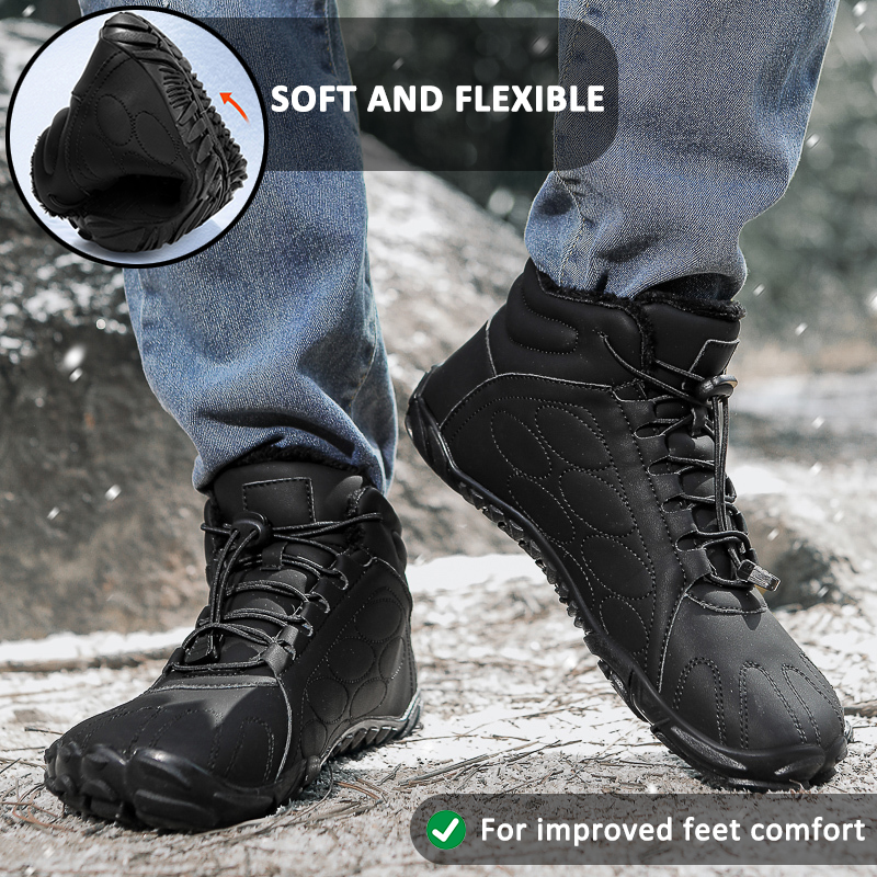 Mid-calf waterproof winter boots for men and women – comfort and support assured