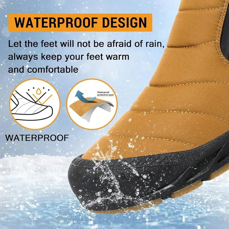 Unisex Waterproof Snow Shoes – Comfortable and Non-slip