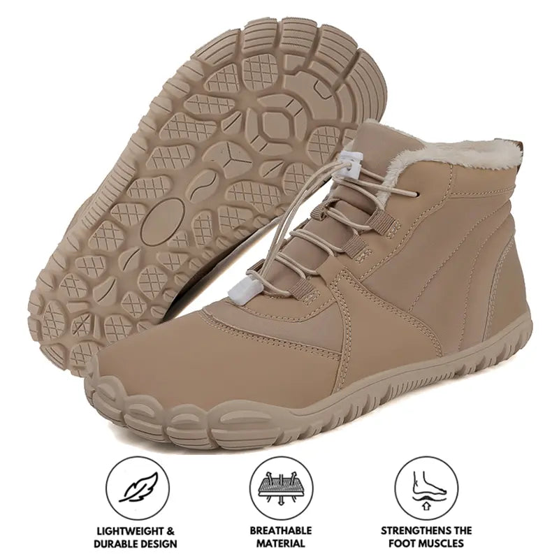 Women's Waterproof Winter Boots – Cozy & Comfortable Barefoot Feel