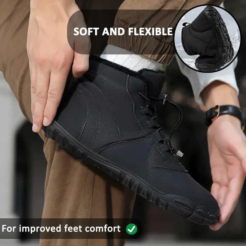 Women's Waterproof Winter Boots – Cozy & Comfortable Barefoot Feel