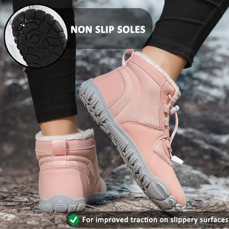 Women's Waterproof Winter Boots – Cozy & Comfortable Barefoot Feel