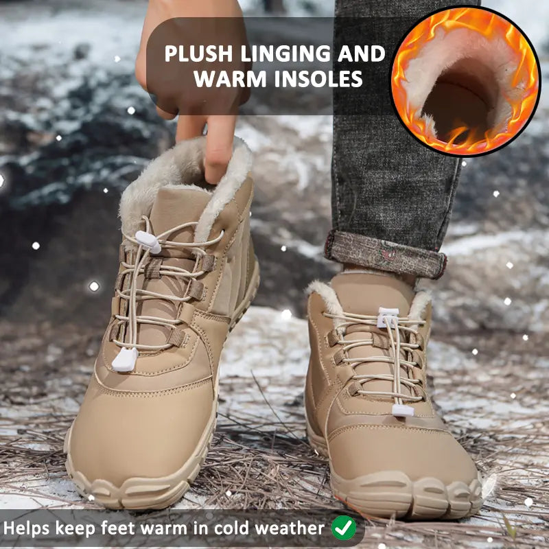 Women's Waterproof Winter Boots – Cozy & Comfortable Barefoot Feel