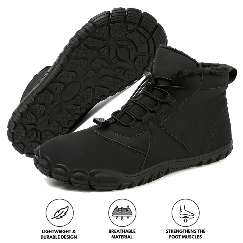 Women's Waterproof Winter Boots – Cozy & Comfortable Barefoot Feel