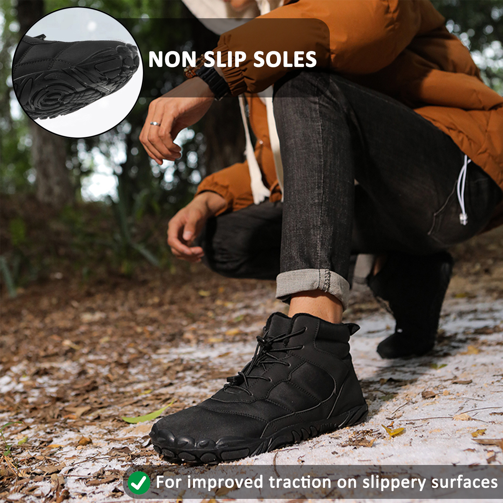 Waterproof winter hiking boots for men and women – comfortable and supportive design