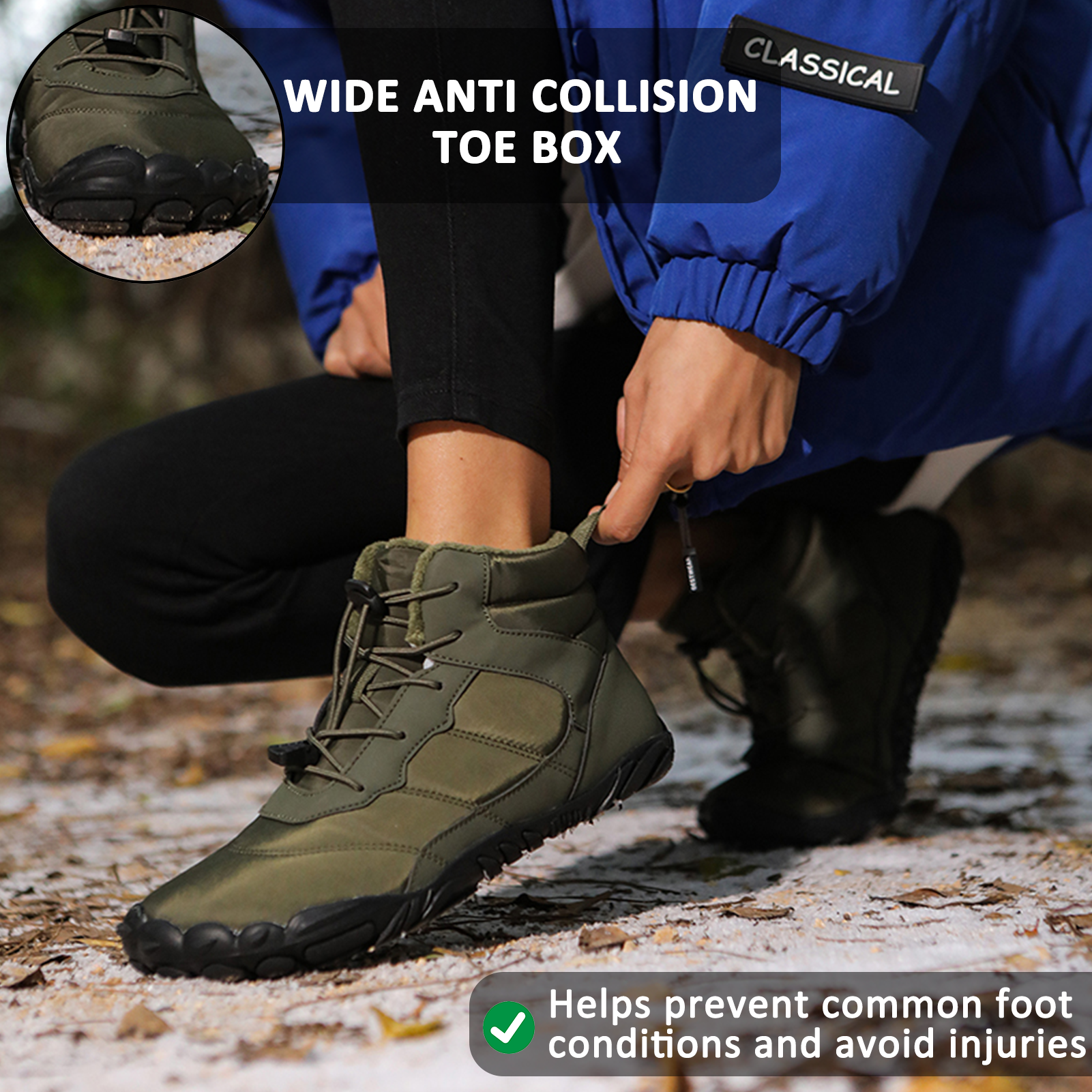 Waterproof winter hiking boots for men and women – comfortable and supportive design