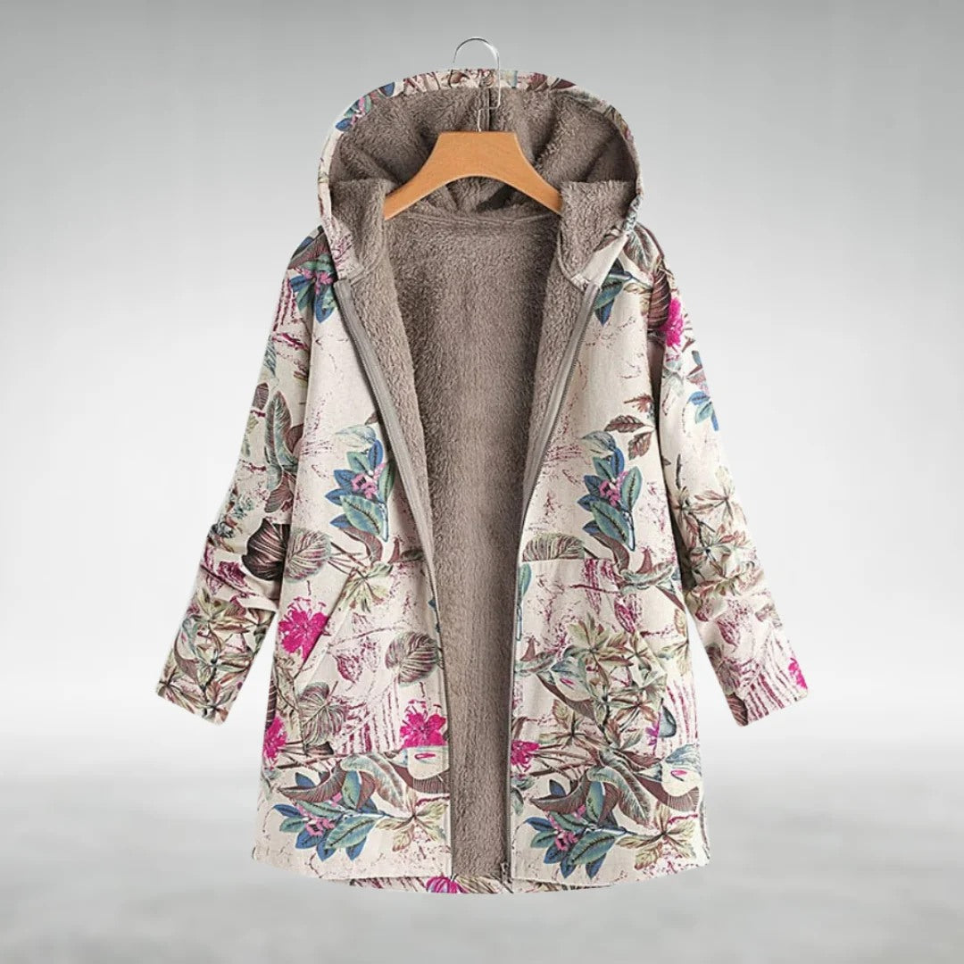 Jovanna - Elegant Casual Floral Pattern Jacket for a Trendy Look