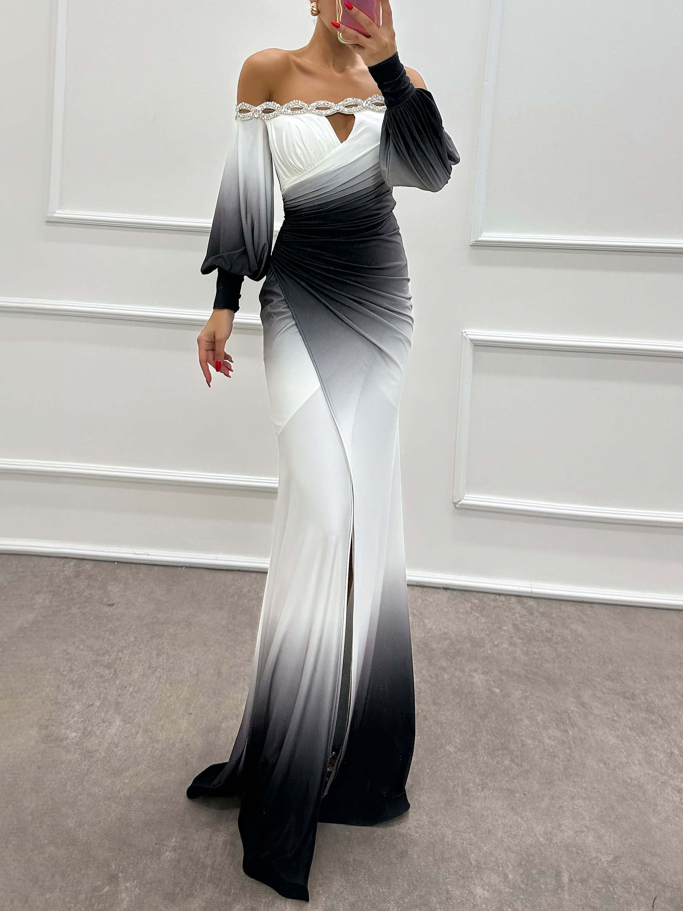 Olivara - Exquisite Gradient Dress